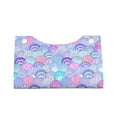thumbnail image 4 of Lsque Watercolor Sea Shells 1 Printed Long Tissue Box Cover Holder, Facial Paper Organizer Dispenser,Triangle with Bottom Belt, PVC Leather Decorative Organizer, 4 of 9