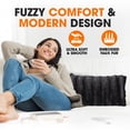 thumbnail image 2 of Cheer Collection Faux Fur Throw Pillow Cover, 2 of 5