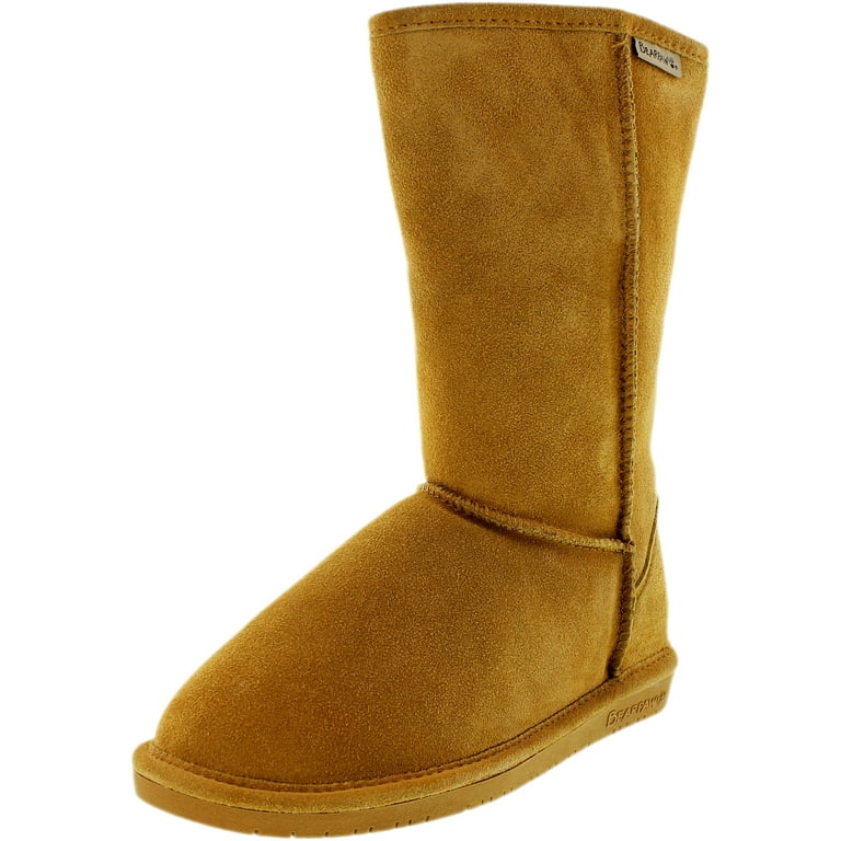 Bearpaw Women s Emma Dark Honey Mid Calf Suede Boot 10M