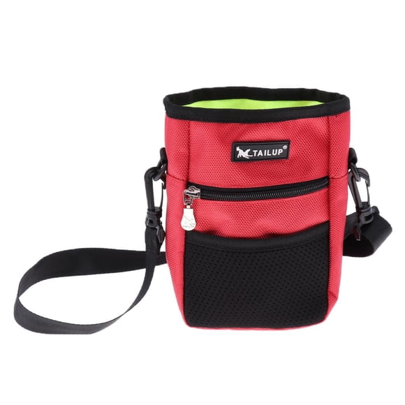 Bolsa de Entrenamiento pa Perros Bolsa de Entrenamiento de pa Perros Grandes Capacidad Grande - Rojo Colco Bolso de la cintura del bocado del perro