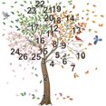 thumbnail image 4 of Colorful Large Tree Wall Stickers Tree with Flower Birds wall decal Peel and Stick Wall Art Decals for Living Room Bedroom TV Wall Bathroom glass sticker (H: 63inch), 4 of 7