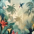 thumbnail image 6 of JRXY Flower Plant Leaves Trees Sunset Road, Ink Wash Nature Landscape Summer Fall Spring Table Cloth - Round Table Cover White, 6 of 8