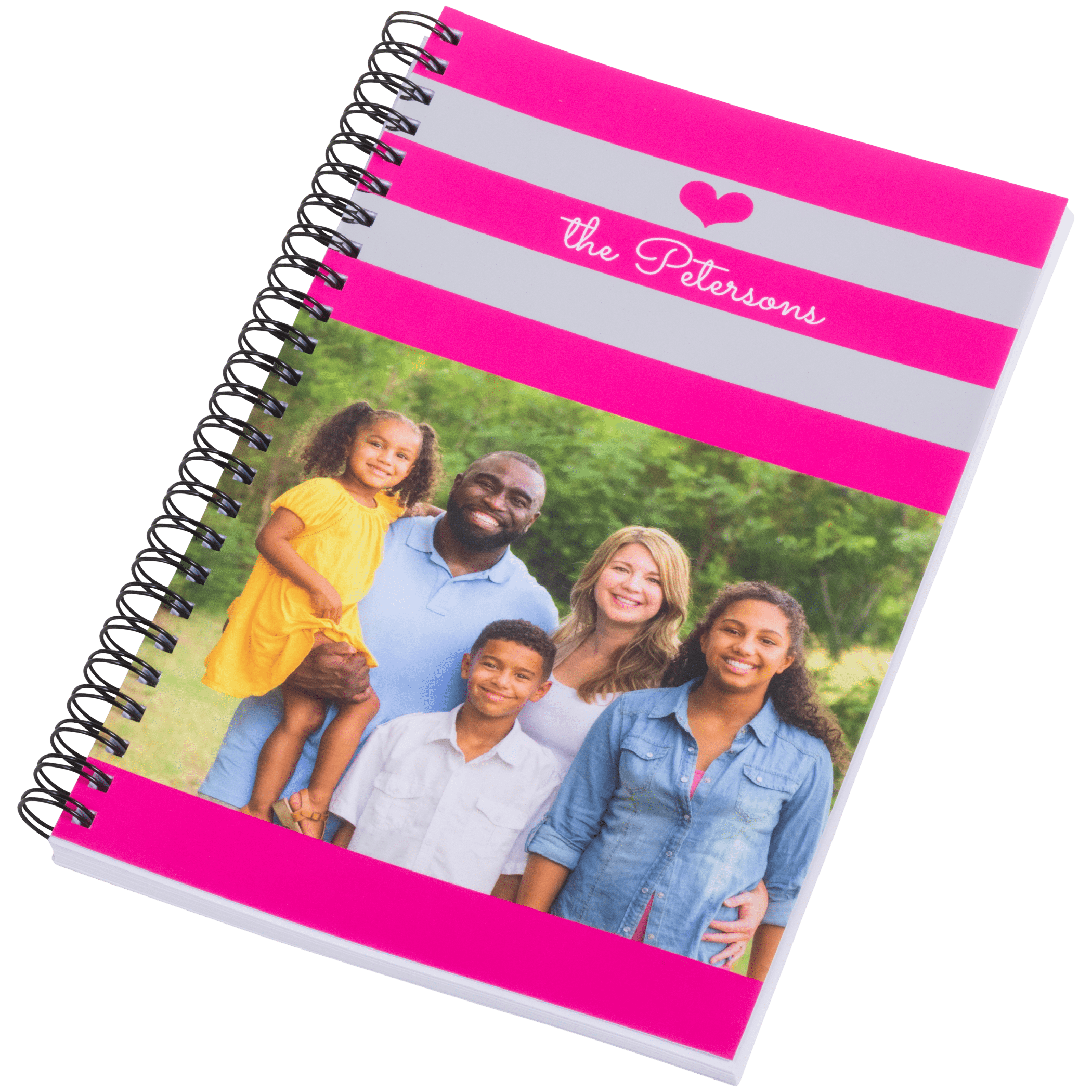 Silver Foil Spiral Notebook- Dotted Pages (150 pages)
