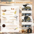 thumbnail image 4 of HLONK Walnut Cookie Mold with Wood Handle 16 Holes Walnut Cookie Maker Nonstick Oreshki Mold Maker Efficient Walnut Mold Pastry Nut Cookies Maker Cookie Assorted Maker for Baking Cookies, 4 of 10