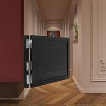 Miumaeov 180° Opening Swinging Door Solid Wood Swing Door Porch Entrance Privacy Swinging Door 90*60cm