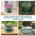 thumbnail image 5 of Sunnydaze 14.25" Round Seafoam Ceramic Outdoor Flower Pot Saucer 2-Count, 5 of 11