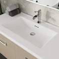 thumbnail image 5 of Eviva Orleans 38"W x 20"D Light Oak Wall Mount Bathroom Vanity with White Porcelain Countertop and Integrated Sink, 5 of 10