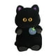 thumbnail image 3 of Juguete de peluche, muñeco de peluche, dibujos animados lindos, figura de decoración del hogar, muñeco de oso de peluche, juguete para familia, niños, Negro púrpura, 3 of 8