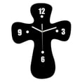thumbnail image 4 of Reloj de pared con forma de cruz, decoración de pared, grandes números arábigos, regalo, reloj colgante Longitud 40 cm, 4 of 9