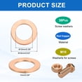 thumbnail image 2 of 38Pcs Flat Washer, 10mm ID, 16mm OD, 1mm Thick for Bolts Screws Machinery, 2 of 6