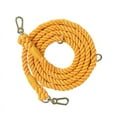 thumbnail image 1 of Handcrafted Dog Leash Multifunctional Double Head Braiding Dog Training Leash with Gold Accessories for Running, 1 of 5