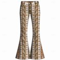 thumbnail image 4 of CONZONE Mens 70S Disco Flared Pants Vintage Hippie Pants for Men Trendy Funny Graphic Bell Bottoms, 4 of 4