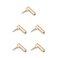 thumbnail image 3 of Matsuzay Adaptador de enchufe estéreo, divisor de auriculares de aleación profesional, convertidor de 90 °, accesorios de tarjeta de sonido Type2 NO2, 3 of 6