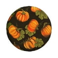 thumbnail image 2 of Gaeub Orange Pumpkin 14-17in Tire Cover, Spare Tire Cover, for Camper Caravan, Trailer, Car, Truck, SUV, Jeep - 14 inch, 2 of 9