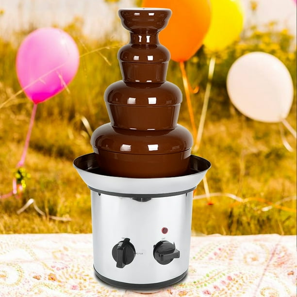 Fontaine À Chocolat Électrique À 4 Étages En Acier Inoxydable Avec