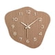 thumbnail image 1 of Reloj de pared Reloj irregular Silencioso Novedad para mujeres Esposas Obra de arte Decoración de pared para Marrón, 1 of 9