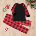 thumbnail image 5 of Odeerbi Matching Family Christmas Pajamas Sets Plaid Sleepwear Baby Child Xmas Printed Top and Pants Family Matching Jammies Set Loungewear for Kids, 5 of 9