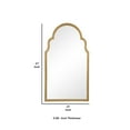 thumbnail image 5 of Benjara BM239295 Sleek Elongated Quatrefoil Frame Mirror, Gold, 5 of 5