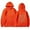 Orange, variant on Women's Reversible Floral Print Long Sleeve Hoodie with Pocket Casual Zip up Sweaters Womens XXL