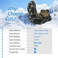 thumbnail image 3 of DZORUN Crampons Spikes Shoes Ice Cleats Traction Snow Gripper Shoes Boots 32 Spikes Camping Climbing Walking Hiking Mountaineering, 3 of 10