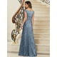 thumbnail image 2 of Vestido con lentejuelas para madre de la novia YXFDKZIB, color champán, talla 16, 2 of 7