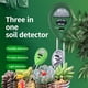 thumbnail image 2 of Eigraketly Probador de PH del suelo 3 en 1 Flores Sensor de humedad del suelo Plantas de humedad de acidez (verde oscuro) Medidores de medidas dimensionales, 2 of 6