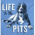 thumbnail image 2 of Life Is Pits Pitbull Dog Rescue Puppy Unisex Plus Fleece Graphic Hoodie Brisco Brands 2X, 2 of 5