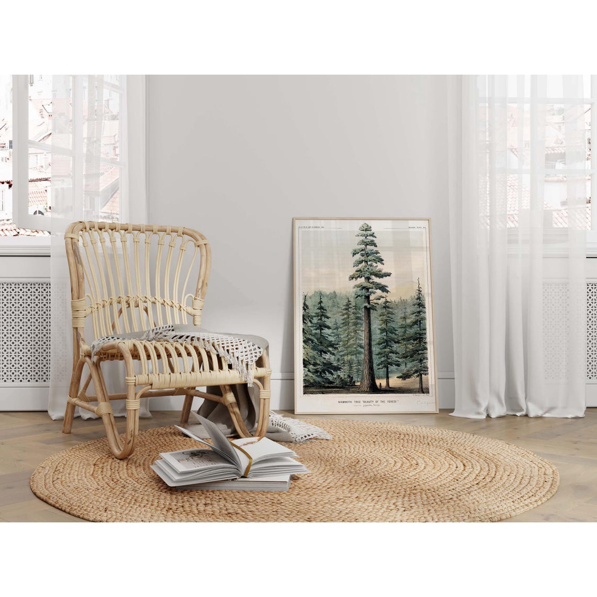 Vintage Tree Wall Art Print Rustic Nature Home Decor Unframed Paper Print
