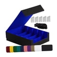 thumbnail image 2 of HILABEE Card Deck Box Dustproof Collectibles with 24 Dividers and 5 Stands Container Blue, 2 of 6