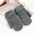 thumbnail image 2 of MEICHEN Gloves for Women, Cute Winter Thermal Gloves Fleece Lined Knit Gloves Elastic Cuff Warm Furry Gloves, Fall Winter Fashion Accessories, 2 of 4
