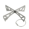 thumbnail image 1 of Lixada Outdoor Portable Rack TitaniumStainless Steel Cross Stand Bracket Pot Rack Steaming Rack for Reactor, 1 of 7