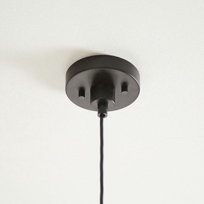 Better Homes & Gardens Matte Black Finish 1 Light Pendant with Clear Glass Shade