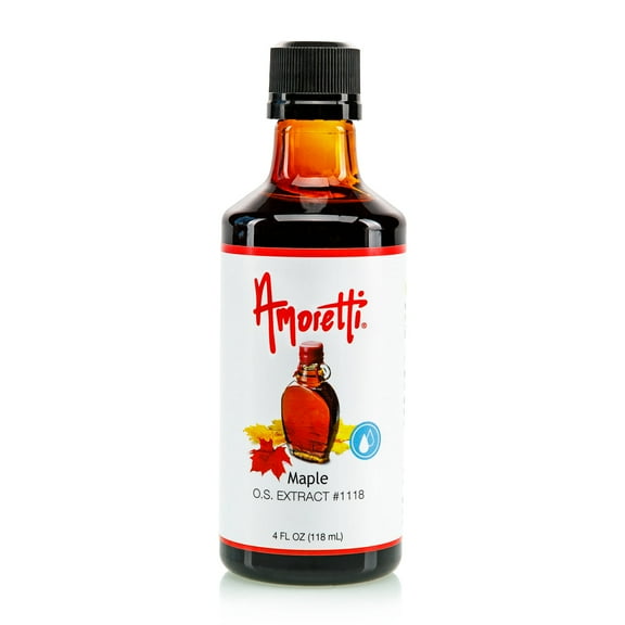 Amoretti - Maple Extract Oil Soluble 2 oz - Highly Concentrated & Perfect For Pastry or Savory applications, Preservative Free, Vegan, Kosher Pareve, TTB Approved, Non-GMO