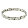 thumbnail image 1 of Elegante pulsera magnética de titanio y acero inoxidable para mujer de 8,5" ajustable con eslabones gratuitos Adepaton BST3006976-3, 1 of 6