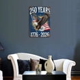thumbnail image 3 of Patriotic 250 Years 1776-2026 Metal Tin Sign with Flying Eagle and American Flag Wall Decor Plaque for Home Office Bar, 8x12 Inch, 3 of 6