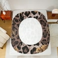 thumbnail image 5 of Feelyou Brown Rustic Cheetah Bed Sheets for Adult, Old Fashion King Sheets, Modern Leopard Print Sheet Set, Super Cozy Room Decor, 4-Piece, 5 of 7
