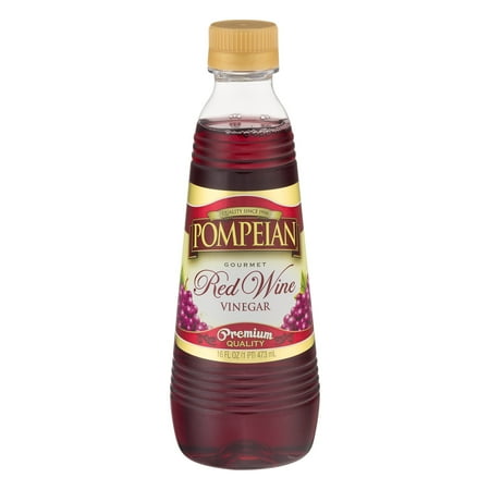 - (6 Pack) Pompeian Gourmet Red Wine Vinegar Premium Quality, 16 fl oz