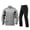 Grey@GC@, variant on Mens Motorcycle Rain Suit Patchwork Color Long Sleeve Cycling Jacket Pants Water Resistant Rain Set For Bike Riding Camping Hiking