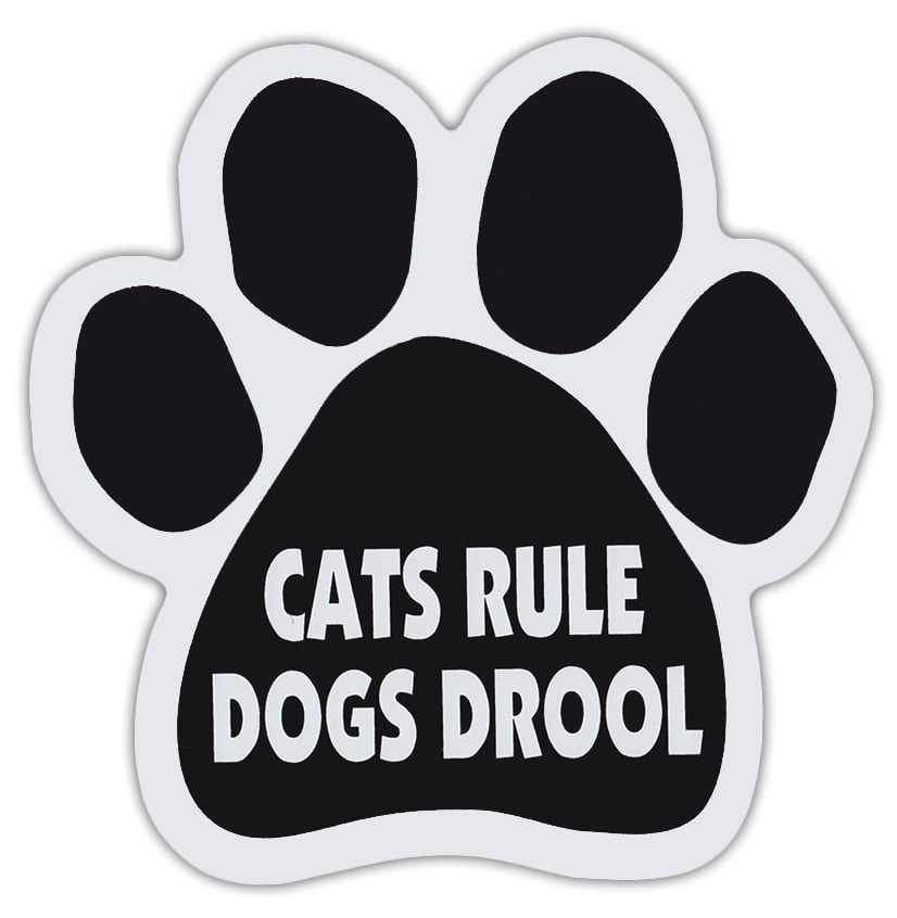 Cats Rule Dogs Drool Luggage Car Sticker Decal Skateboard L6 