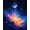 Blue, Pattern 4, variant on Flatwoven High Traffic Area Rug, Engaging Celestial Body Artwork, Non Slip, Stain Resistant, Washable Area Rugs for Living Room, Bedroom(Blue, 2X3)