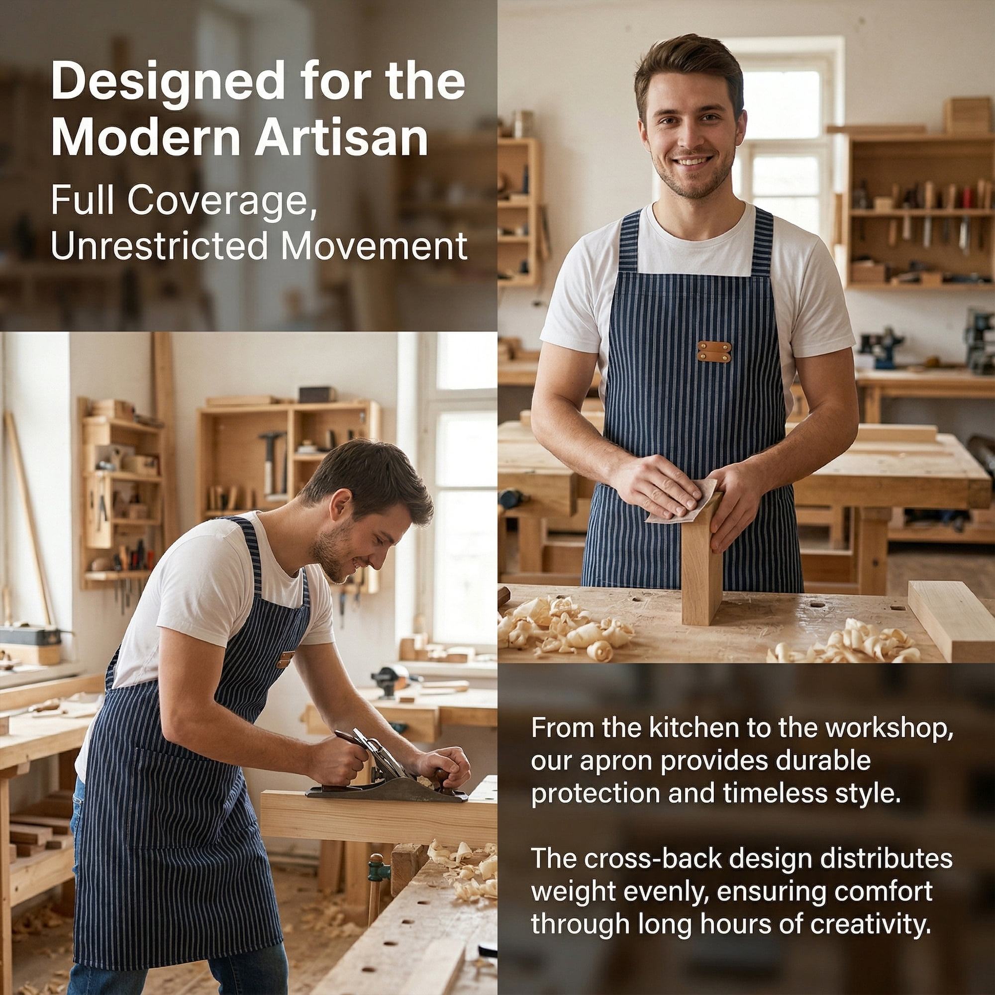 Unique Bargains Durable Polyester Kitchen Apron with Pockets for Cooking 26.4x30.7in Black