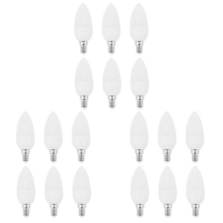 

18Pcs LED Candle Light Bulbs Candlesticks 2700K AC220-240V E14 470LM 3W Cool White