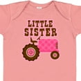 thumbnail image 4 of Inktastic Pink Tractor Little Sister Girls Baby Bodysuit, 4 of 5