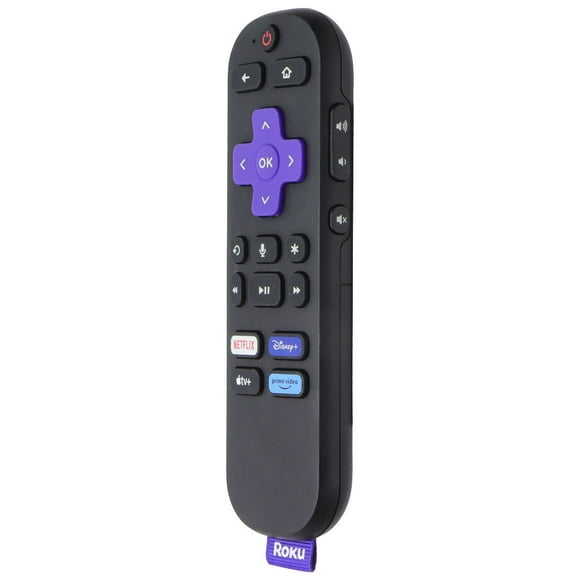 Roku Télécommande Vocale avec Touches Vidéo Netflix/Disney+/AppleTV+/Prime (RC-GZ1) - Noir (Utilisé)
