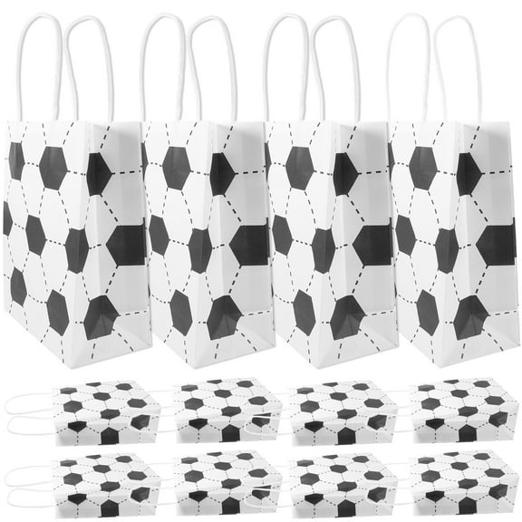 HONITANO 12Pcs Assorted Color Rectangular Paper present Bags For Sports Ball Party Favors 8.3x5.9x3.1in