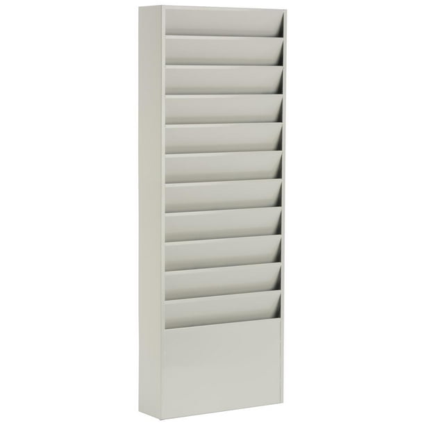 Office File Folder Wall Rack, 11 Tiered Pockets, Medical Chart Folders