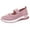 Pink, variant on Puntoco Women's Woven Orthopedic Breathable Soft Shoes Arch Support, Foam Shoes Walking Anti-Skid Sports Shoes Purple 6.5(38)