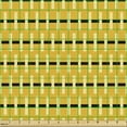 thumbnail image 2 of Abstract Fabric by the Yard, Symmetric Vertical Bars Crossing with Horizontal Lines, Decorative Upholstery Fabric for Chairs & Home Accents, Earth Yellow Yellow by Ambesonne, 2 of 5