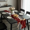 thumbnail image 2 of Red Marble Table Runner 70 Inches Long, Grey Gold Texture Vintage Farmhouse Art Kitchen Coffee Dining Table Decoration for Home Party Birthday Wedding Home Decor 13x70 Inches, 2 of 8