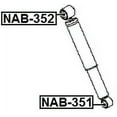 thumbnail image 2 of Febest BUSHING, REAR SHOCK ABSORBER # NAB-352 OEM E6210-JG01A, 2 of 2